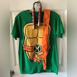Teenage Mutant Ninja Turtles Shirt Mask Halloween Costume - Adult Medium